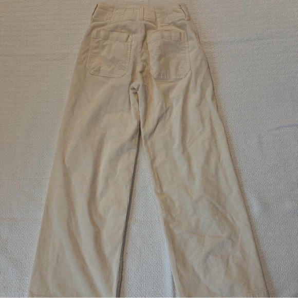 Anthropologie Maeve Cream Corduroy Pants - Picture 3 of 4